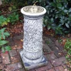 Vine Brass Stone Garden Sun Dial