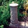 Vine Column Stone Garden Pedestal