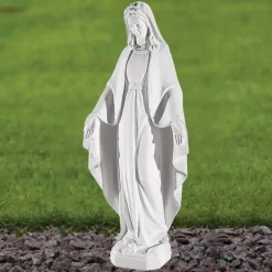 Virgin Mary 52cm Marble Resin Garden Statue