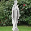 Virgin Mary 78cm Marble Resin Garden Statue