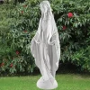 Virgin Mary 73cm Marble Resin Garden Statue