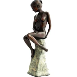 Warmth of the Sun Figurine Bronze Indoor Sculpture