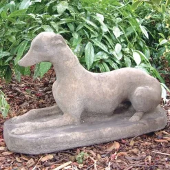 Whippet Stone Garden Ornament