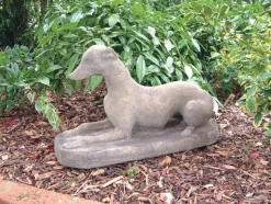 Whippet Stone Garden Ornament