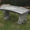 Woodlands Design Stone Garden Bench