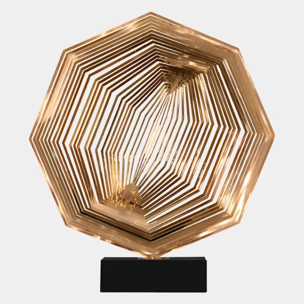 Xenon Grid 70cm Copper Metal Indoor Sculpture