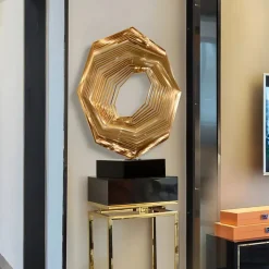 Xenon Grid 70cm Copper Metal Indoor Sculpture