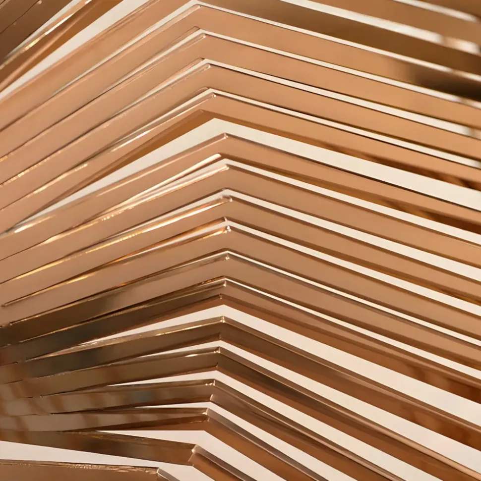 Xenon Grid 70cm Copper Metal Indoor Sculpture