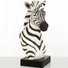 Zen Zebra 54cm Resin Indoor Sculpture