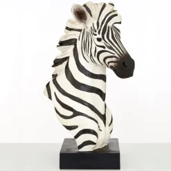 Zen Zebra 54cm Resin Indoor Sculpture